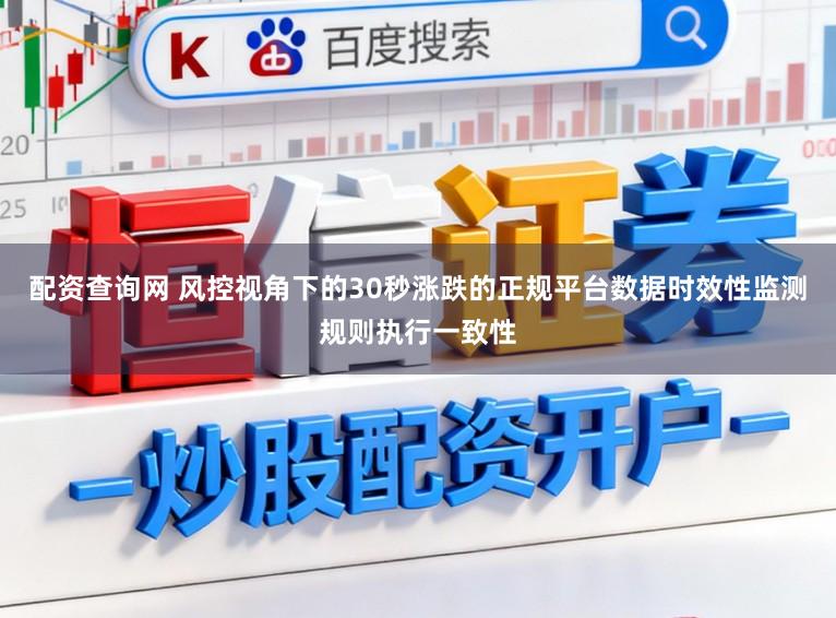 配资查询网 风控视角下的30秒涨跌的正规平台数据时效性监测规则执行一致性