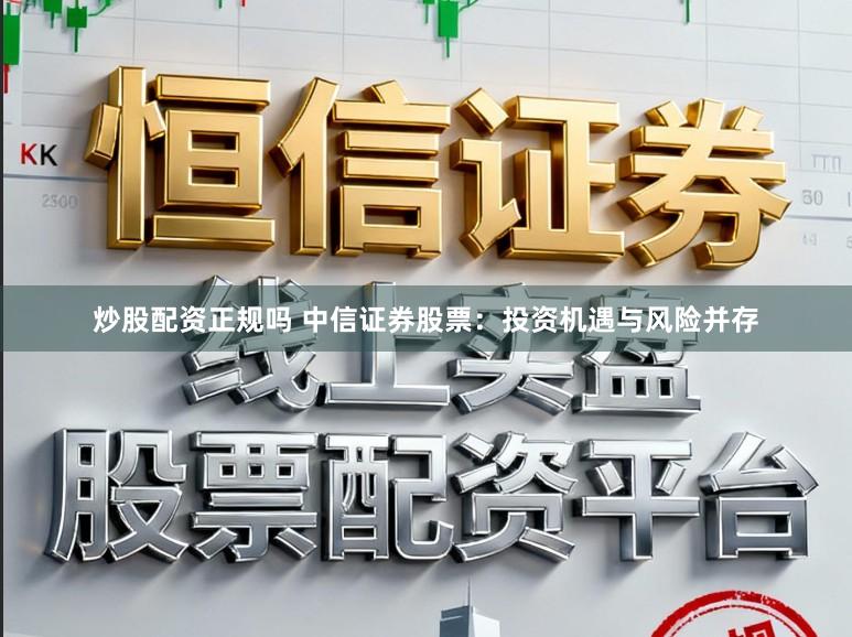 炒股配资正规吗 中信证券股票：投资机遇与风险并存